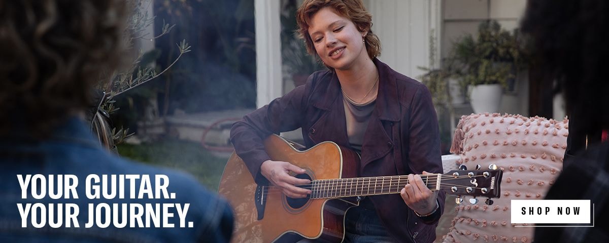 your guitar, your journey and link to shop.usa.yamaha.com guitar page