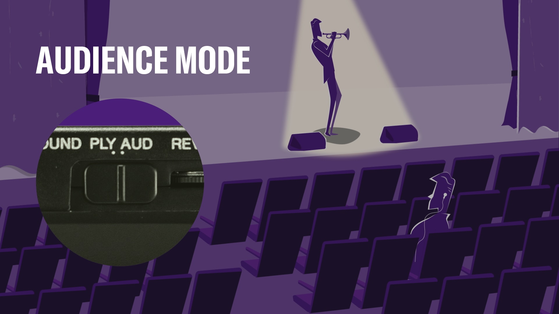 Feature image showing More Realistic Sound for the Listener - Audience Mode