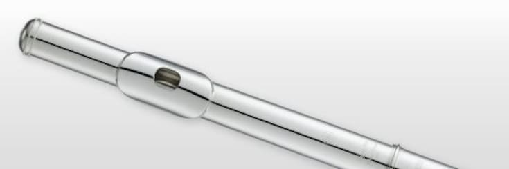 Close-up photo of Yamaha flute